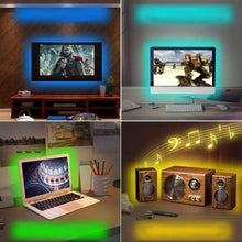 Load image into Gallery viewer, RGB LED Light for TV Backlight USB Powered, 24”- 60” TV with Remote
