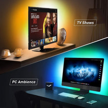 Load image into Gallery viewer, RGB LED Light for TV Backlight USB Powered, 24”- 60” TV with Remote
