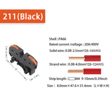 Load image into Gallery viewer, Ecommerce: 211 Quick Cable Connector Terminal Block - Din Rail Wire Splicing &amp; Wiring
