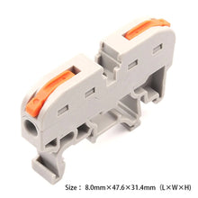 Load image into Gallery viewer, Ecommerce: 211 Quick Cable Connector Terminal Block - Din Rail Wire Splicing &amp; Wiring
