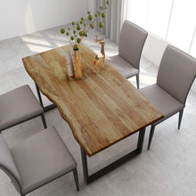 Load image into Gallery viewer, Dining Table 70.9&quot;x35.4&quot;x29.9&quot; Solid Acacia Wood
