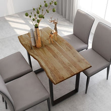 Load image into Gallery viewer, Dining Table 70.9&quot;x35.4&quot;x29.9&quot; Solid Acacia Wood
