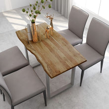 Load image into Gallery viewer, Dining Table 70.9&quot;x35.4&quot;x29.9&quot; Solid Acacia Wood
