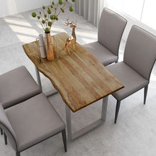 Load image into Gallery viewer, Dining Table 70.9&quot;x35.4&quot;x29.9&quot; Solid Acacia Wood
