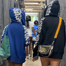 Load image into Gallery viewer, ANJAMANOR Letter Printed Zip Up Hoodie Streetwear Women Cyber Y2k
