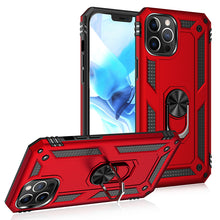 Load image into Gallery viewer, Tech Armor Ring Stand Grip Case with Metal Plate for iPhone 12 /
