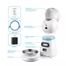 Load image into Gallery viewer, Automatic Pet Feeder Smart Stainless Steel Food Pan With Voice Record
