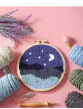 Load image into Gallery viewer, Beautiful Scenery Punch Needle Starter Kits Soft Yarn Punch Needle
