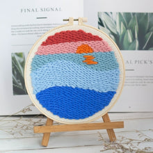 Load image into Gallery viewer, Beautiful Scenery Punch Needle Starter Kits Soft Yarn Punch Needle
