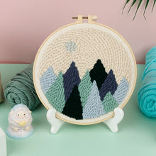 Load image into Gallery viewer, Beautiful Scenery Punch Needle Starter Kits Soft Yarn Punch Needle
