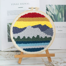 Load image into Gallery viewer, Beautiful Scenery Punch Needle Starter Kits Soft Yarn Punch Needle

