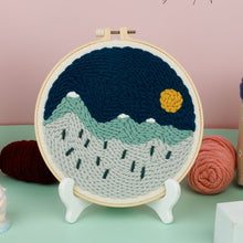 Load image into Gallery viewer, Beautiful Scenery Punch Needle Starter Kits Soft Yarn Punch Needle
