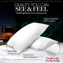 Load image into Gallery viewer, Beckham Hotel Series Gel Pillow (Pack of 2) Luxurious Plush Gel Pillow
