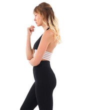 Load image into Gallery viewer, Copy of Bentley Set - Leggings &amp; Sports Bra - Black &amp; White
