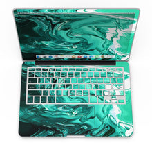 Load image into Gallery viewer, Bright Trendy Green Color Swirled - MacBook Pro with Retina Display
