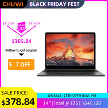Load image into Gallery viewer, CHUWI GemiBook Pro 14 inch 2K Screen Laptop 16GB RAM 512GB SSD Intel
