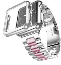 Load image into Gallery viewer, Case+Strap For Apple Watch Band 45mm 44mm 40mm 42mm 38mm Stainless
