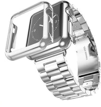 Load image into Gallery viewer, Case+Strap For Apple Watch Band 45mm 44mm 40mm 42mm 38mm Stainless
