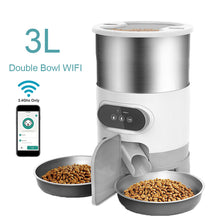 Load image into Gallery viewer, Cat or Dog Smart Feeder With Stainless Steel Bowl WiFi Timing
