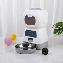 Load image into Gallery viewer, Cat or Dog Smart Feeder With Stainless Steel Bowl WiFi Timing
