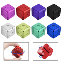 Load image into Gallery viewer, Colorful Small Square Magnetic Fidget Spinner Fingertip Gyro Metal
