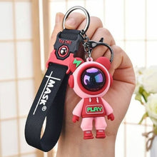 Load image into Gallery viewer, Cute Pvc Colorful Bear Keychain Handmade Diy Tassels Gloomy Bear Car
