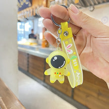 Load image into Gallery viewer, Cute Pvc Colorful Bear Keychain Handmade Diy Tassels Gloomy Bear Car
