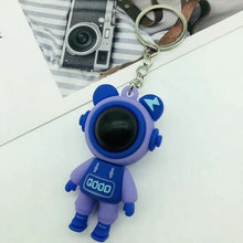 Load image into Gallery viewer, Cute Pvc Colorful Bear Keychain Handmade Diy Tassels Gloomy Bear Car
