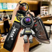 Load image into Gallery viewer, Cute Pvc Colorful Bear Keychain Handmade Diy Tassels Gloomy Bear Car
