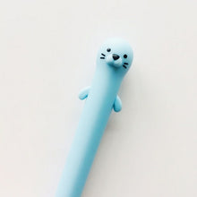 Load image into Gallery viewer, Cute Velvet Silicone Lutra Gel Pen Rollerball Pen School Office Supply
