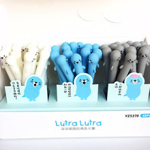 Load image into Gallery viewer, Cute Velvet Silicone Lutra Gel Pen Rollerball Pen School Office Supply
