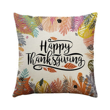 Load image into Gallery viewer, DIDIHOU Happy Fall Thanksgiving Day Cushion Cover
