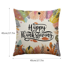 Load image into Gallery viewer, DIDIHOU Happy Fall Thanksgiving Day Cushion Cover
