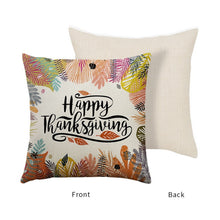 Load image into Gallery viewer, DIDIHOU Happy Fall Thanksgiving Day Cushion Cover

