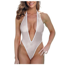 Load image into Gallery viewer, Deep V Sexy Bikini 2022 Woman One Piece Sheer Swimsuit Women Maillot
