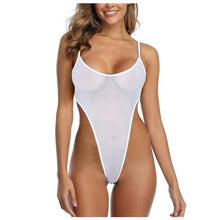Load image into Gallery viewer, Deep V Sexy Bikini 2022 Woman One Piece Sheer Swimsuit Women Maillot
