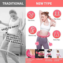 Load image into Gallery viewer, 18-24Knots Adjustable Exercise Hoop Smart Exercise Hoop Weight Loss
