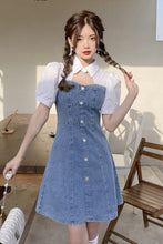 Load image into Gallery viewer, Denim dress women&#39;s 2022 new summer small slim short skirt chic unique
