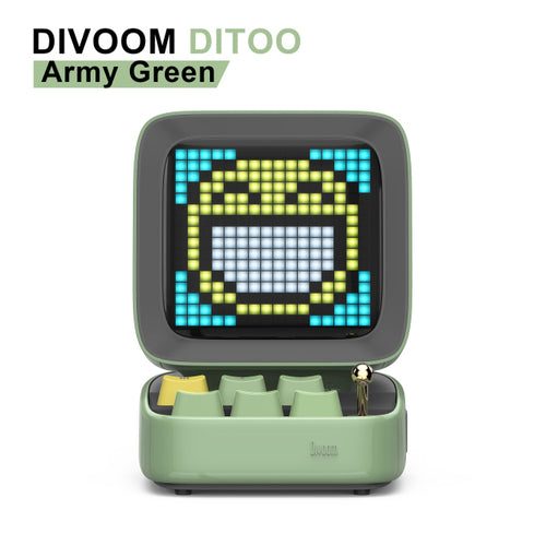 Divoom Ditoo-plus Retro Pixel Art Bluetooth Portable Speaker Alarm