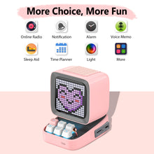 Load image into Gallery viewer, Divoom Ditoo-plus Retro Pixel Art Bluetooth Portable Speaker Alarm
