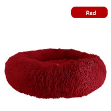 Load image into Gallery viewer, Donut Dog Bed Warm Soft Long Plush Pet Cushion For Samll Large Dog
