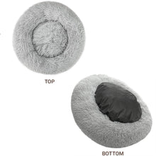 Load image into Gallery viewer, Donut Dog Bed Warm Soft Long Plush Pet Cushion For Samll Large Dog
