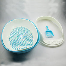Load image into Gallery viewer, Double-layer Semi-enclosed Cat Litter Box Toilet Plastic Hollow Splash
