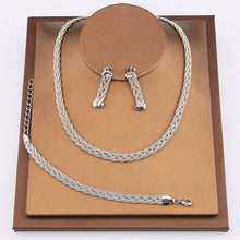 Load image into Gallery viewer, Dubai Africa Big Gold Color Choker Necklace Bracelet Set For Women Hip
