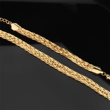 Load image into Gallery viewer, Dubai Africa Big Gold Color Choker Necklace Bracelet Set For Women Hip
