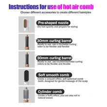 Load image into Gallery viewer, Electric Hair Dryer Blow Dryer Hair Curling Iron Rotating Hair Dryer
