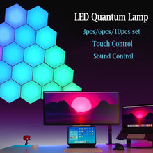 Load image into Gallery viewer, FTOYIN Hexagonal LED Quantum Lamp USB Remote APP Touch Sensor Night
