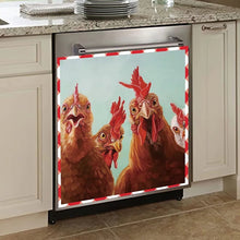Load image into Gallery viewer, Farm Chicken Dishwasher Cover Magnet Kitchen Decorative,Rooster Hen
