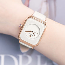 Load image into Gallery viewer, Fashion Women Watches 2021 New WWOOR Brand White Leather Rectangle
