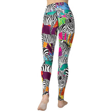 Load image into Gallery viewer, Fitness Training Gym Leggings Colorful Animal Print Symbiosis Pants
